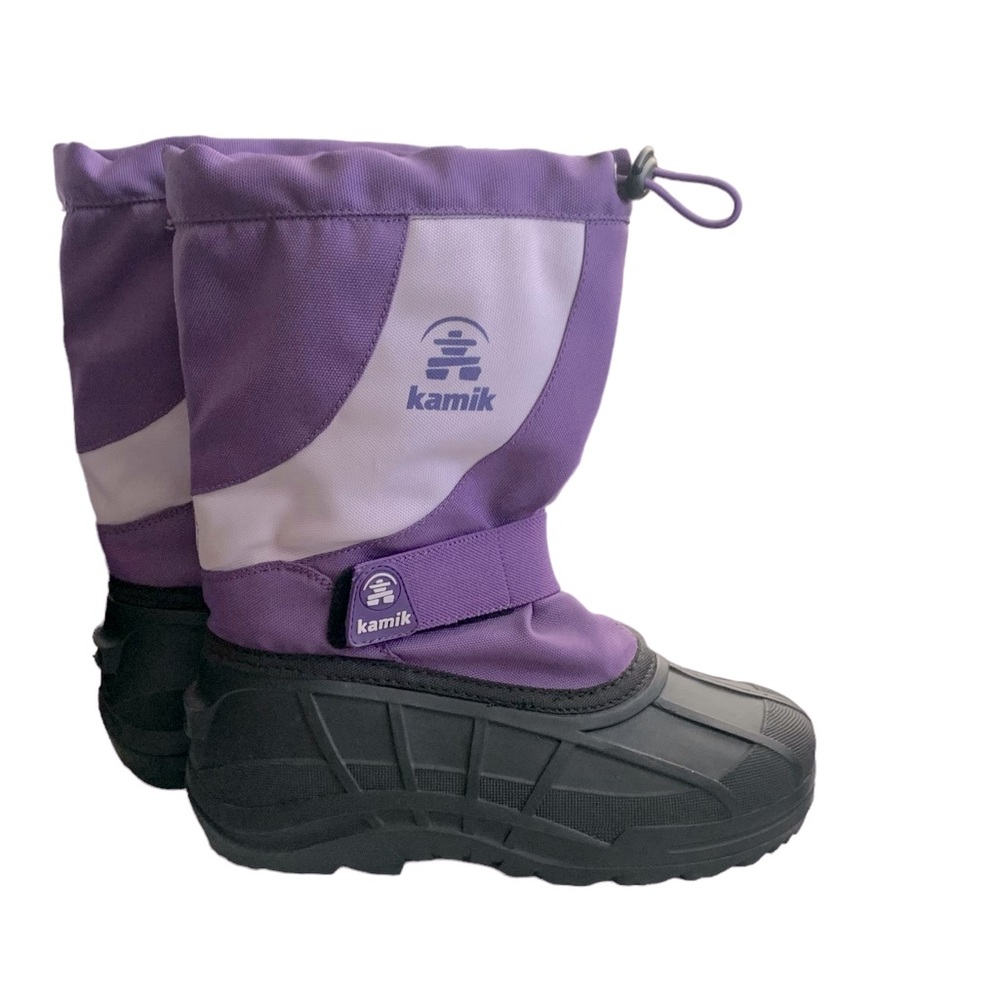 Kamik Fireball Lilac Girls Winter Snow Boots Size 4